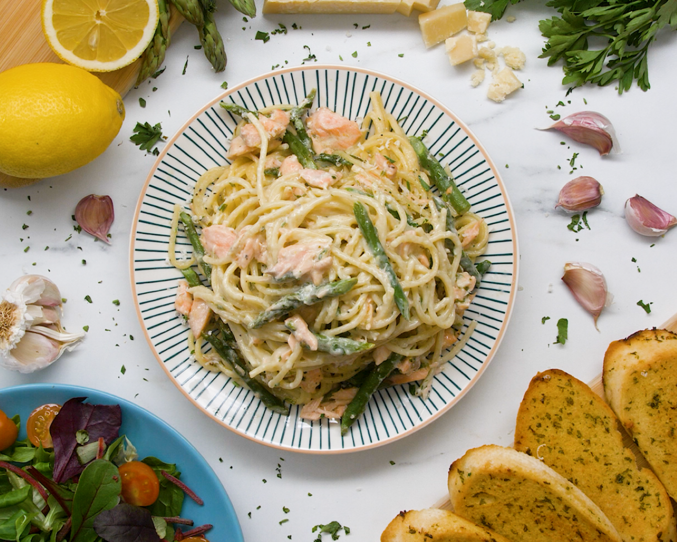 Zesty Salmon Pasta - Planet Food